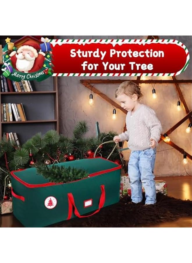 Generic Large Christmas Tree Storage Bag, Fits Up to 7.5 ft Artificial Disassembled Trees with Durable Handles, Sleek Dual Zipper & Tag Card, Waterproof Tear-proof Holiday Xmas Bags Box for Years Use  - Image 3