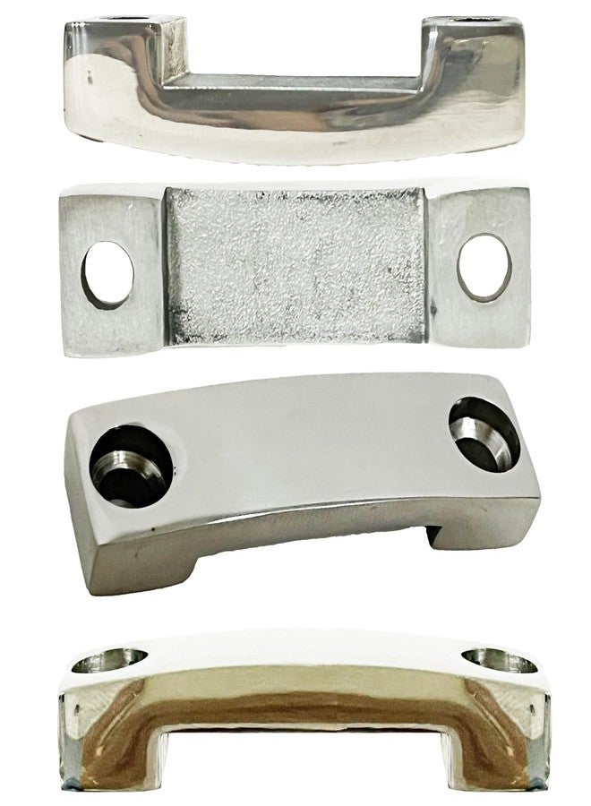 Pmsanzay (4 Pack) 316 Stainless Steel Bimini Top Strap Pad Eye Footman's Loop SS 316 Heavy Duty for Boat,Kayak,Camper,Truck Tie Downs,etc - Accommodating 1 inch (25MM) Wide Strap Through. - Image 4