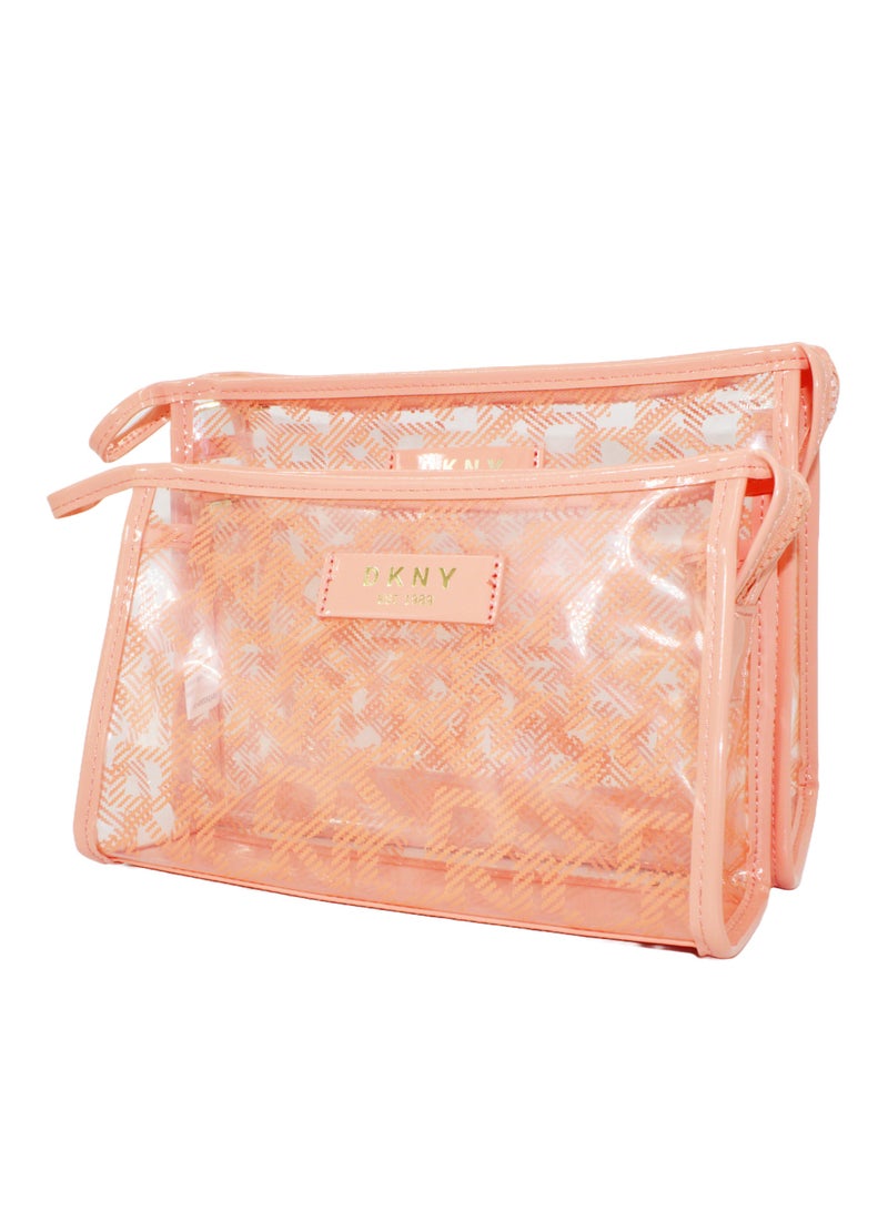 دكني حقيبة مستحضرات التجميل لوسيد دريم تي ستاند من دي كيه إن واي، حقيبة مكياج صغيرة للسفر، حقيبة تخزين صغيرة خفيفة الوزن لمستحضرات التجميل، حقيبة مكياج صغيرة، حقيبة أدوات الزينة للسفر - Image 3