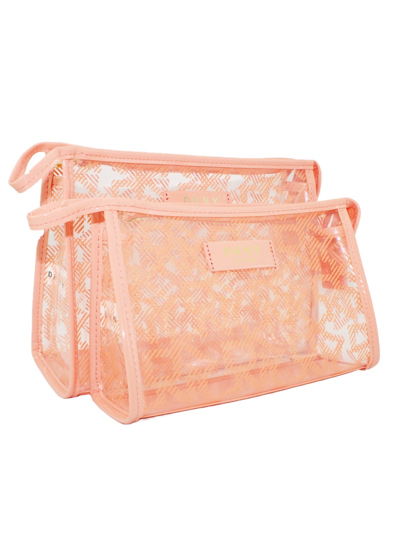 دكني حقيبة مستحضرات التجميل لوسيد دريم تي ستاند من دي كيه إن واي، حقيبة مكياج صغيرة للسفر، حقيبة تخزين صغيرة خفيفة الوزن لمستحضرات التجميل، حقيبة مكياج صغيرة، حقيبة أدوات الزينة للسفر - Image 4