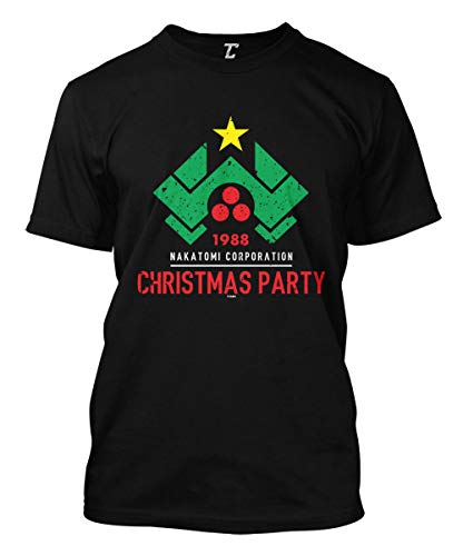Tcombo 1988 Nakatomi Christmas Party - Xmas Men's T-Shirt (Black, Large) - Image 3