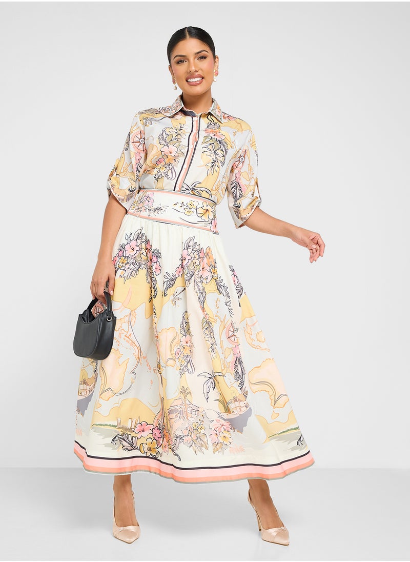 ELLA Print Shirt & Skirt Set  - Image 5