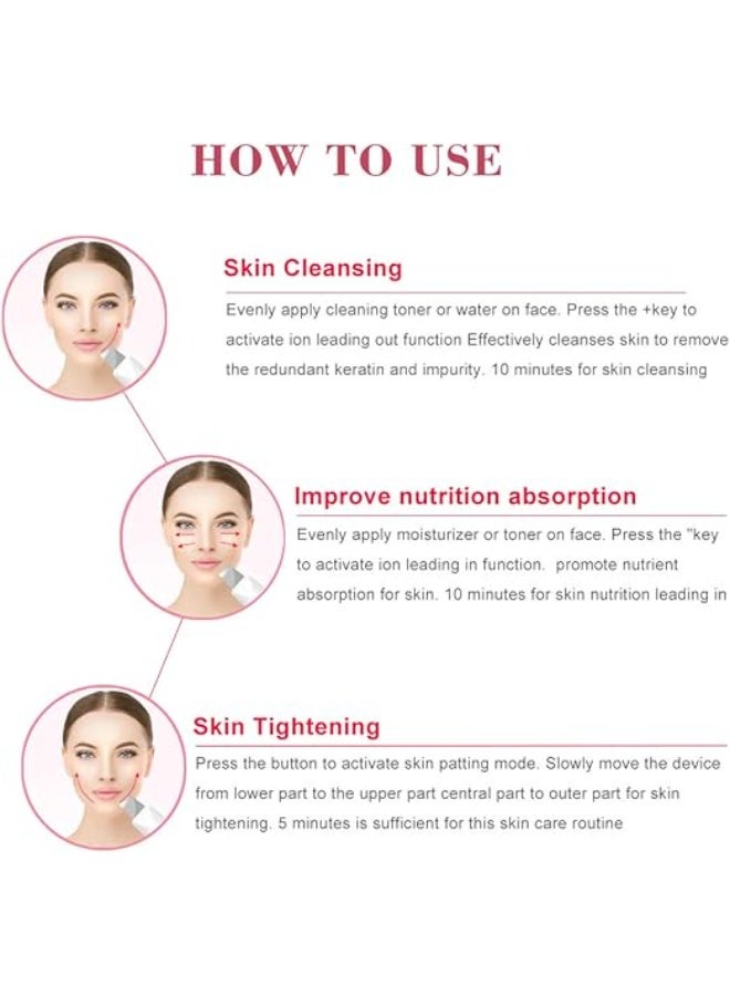 كاشط البشرة الكهربائي – مزيل الرؤوس السوداء وتنظيف المسام – مقشر للبشرة وتدليك للوجه لتنظيف عميق ومكافحة علامات تقدم السن - Image 4