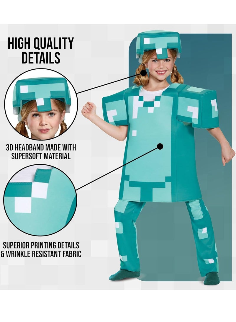 Armor Deluxe Minecraft Costume Blue - Image 4