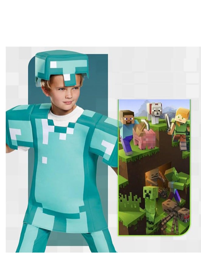 Armor Deluxe Minecraft Costume Blue - Image 2