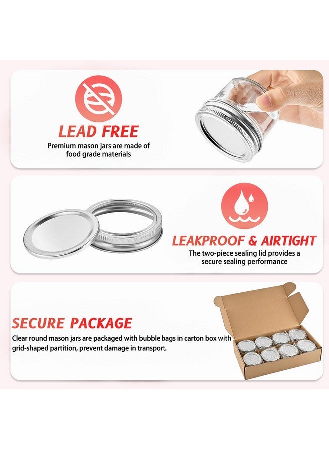 TUZAZO Small Mason Jars 8 Pack, 4 oz Mini Glass Mason Jars with Lids and Labels, Small Glass Canning Jars for Jelly Spice Herbs Honey Jam Storage - Image 4