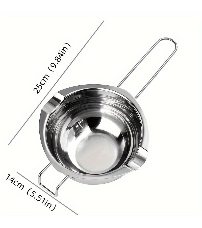 Stainless Steel Chocolate Melting Pot Butter Cheese Wax Warmer Baking Kitchen Tool - Image 3