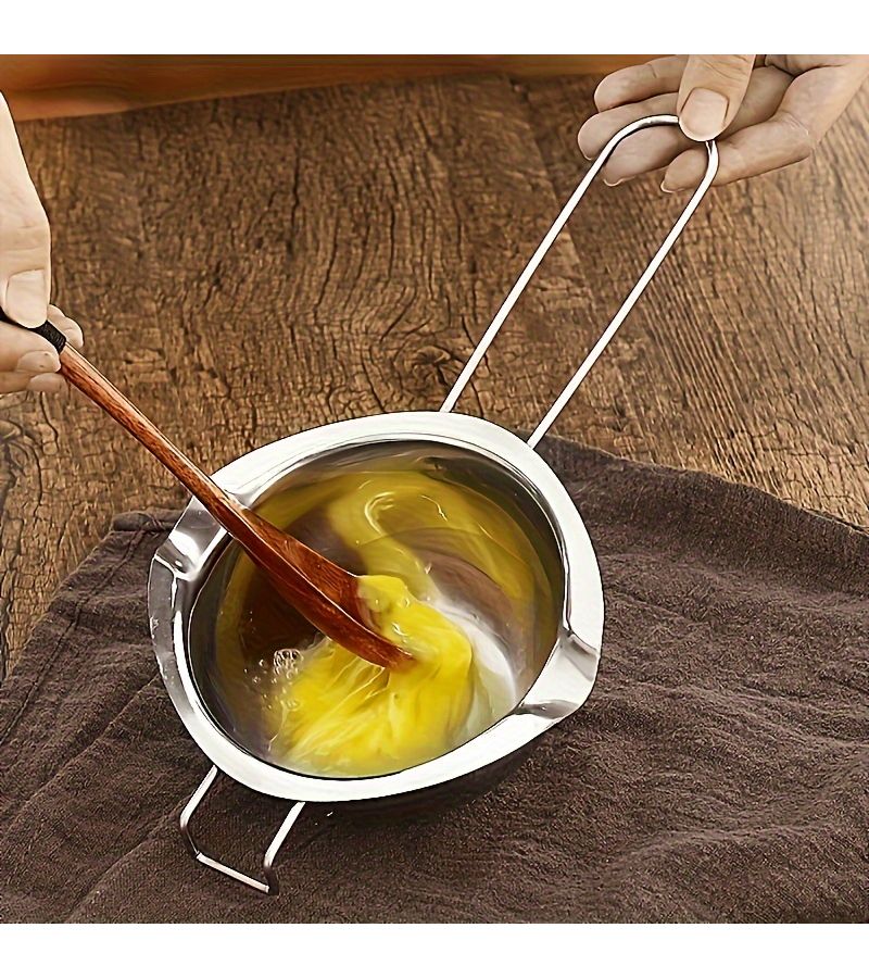 Stainless Steel Chocolate Melting Pot Butter Cheese Wax Warmer Baking Kitchen Tool - Image 5