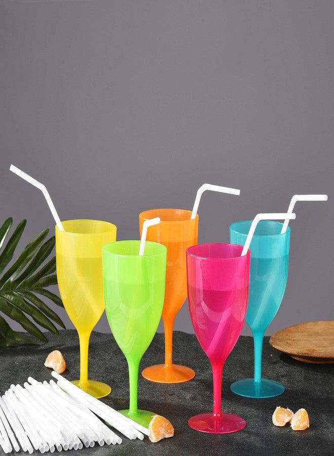 ALINK 500-Pack White Flexible Plastic Drinking Straws, Solid White Disposable Bendy Straws, 7.75 inch Long - Image 3