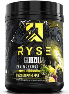 RYSE Pre Workout Godzilla  Passion Pineapple,1.9 LB 
