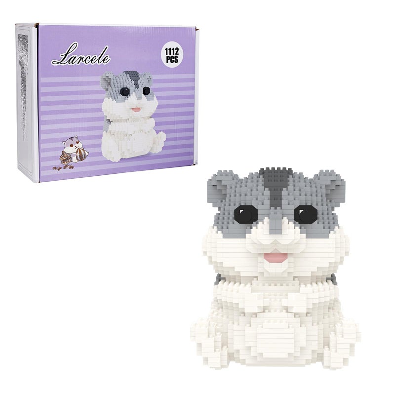 Larcele Micro Hamster Building Blocks Set DIY Mini Building Toy Bricks for Age Over 12 Years 1112 Pieces DZJM01 - Image 3