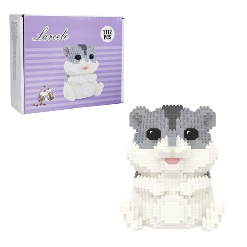 Larcele Micro Hamster Building Blocks Set DIY Mini Building Toy Bricks for Age Over 12 Years 1112 Pieces DZJM01 - Image 1