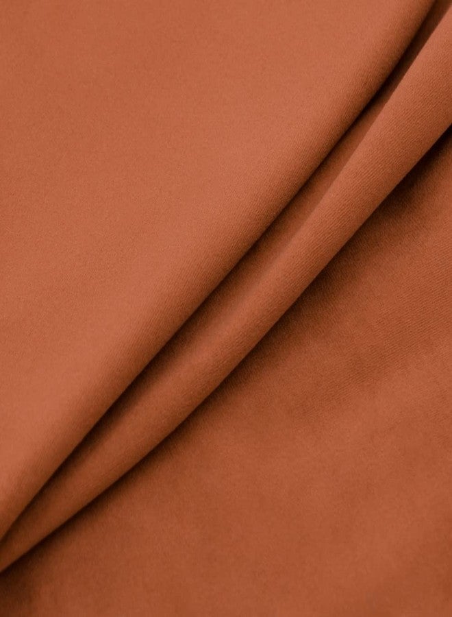 KINGROSE Solid Velvet Decorative Throw Pillowcase Luxury Soft Cushion Cover for Sofa Couch Office Bed Living Room 14 x 24 Inches Copper - Image 4