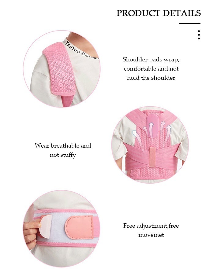 Back Brace Posture Corrector for Girl Boy, Children Hunchback Correction Belt Back Spine Support Belt Correcting Hunchback L - Image 4