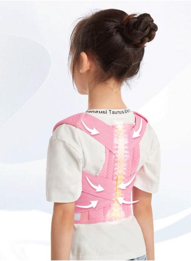 Back Brace Posture Corrector for Girl Boy, Children Hunchback Correction Belt Back Spine Support Belt Correcting Hunchback L