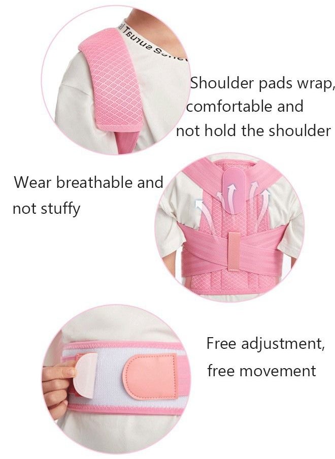 Back Brace Posture Corrector for Girl Boy, Children Hunchback Correction Belt Back Spine Support Belt Correcting Hunchback L