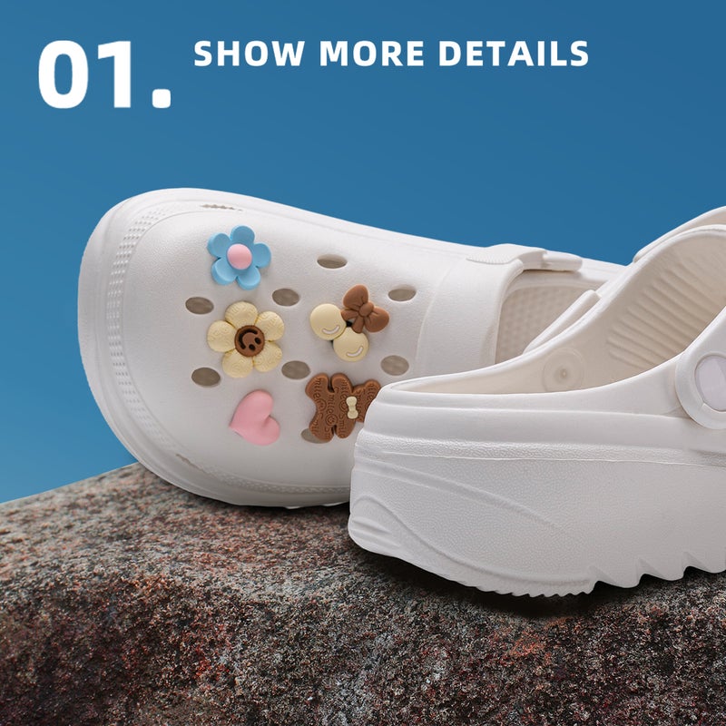 Black Hole Sandals for Women, 2026 New Style, Anti-Slip Beach Thick Sole with Heightening Effect, Eva Material, Summer Outdoor Wear - Image 4