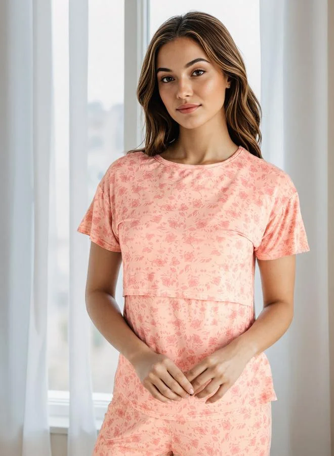 Splash FAV Printed Maternity Pyjama Set