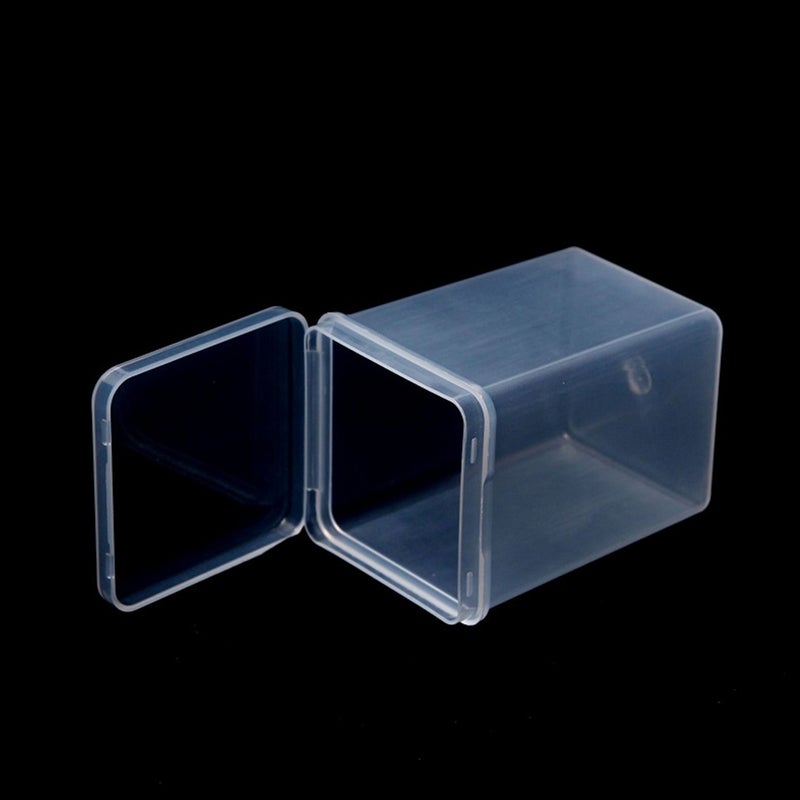 5pcs of One Set Nail Swab Box Durable Cosmetic Box Single Lattice Cotton Case Cotton Swabs Organizer for Home Bathroom Bedroom Travel - Image 5