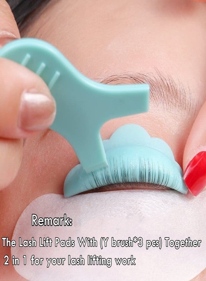 Libeauty Lash Lift Pads，DIY Eyelash Lift Pads，Eyealsh Perm Rods, Lash Lifting At Home 10 Pcs Sky Blue Pads 5 Size SMM1M2L Reusable Soft Silicone Shields - Image 4