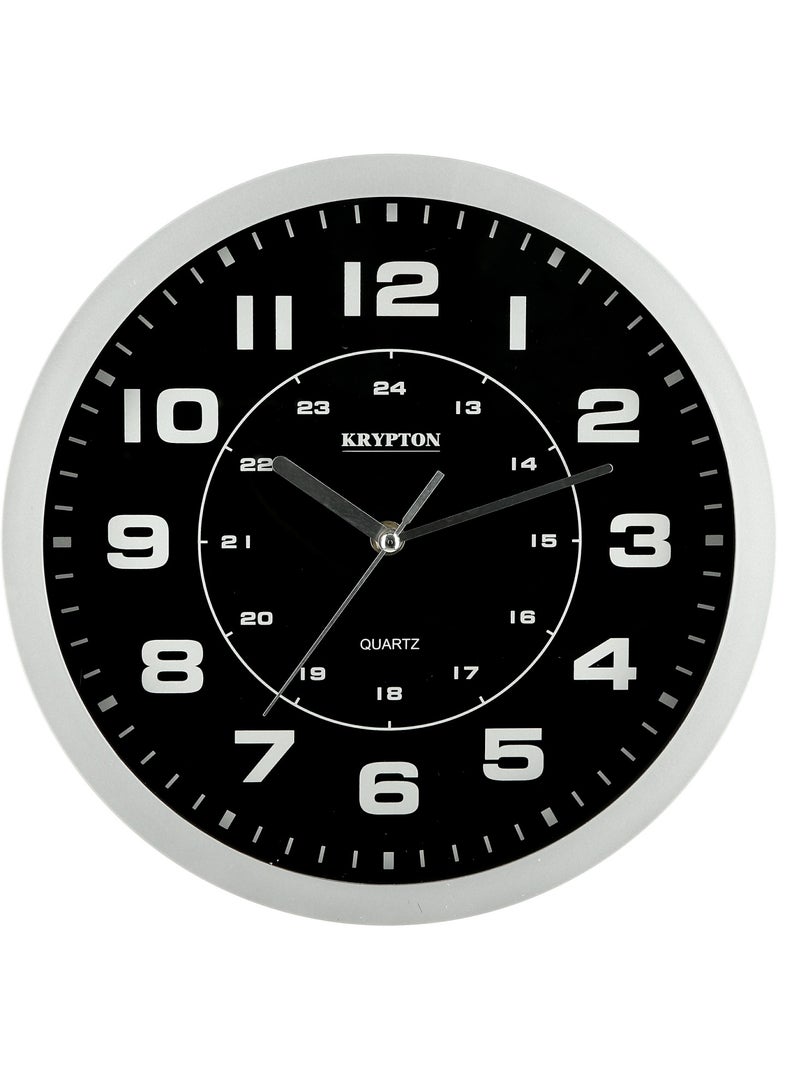 KRYPTON Wall Clock - Large Round Wall Clock, Modern Design, Easy to Read | Round Decorative Wall Clock for Living Room, Bedroom - Image 1