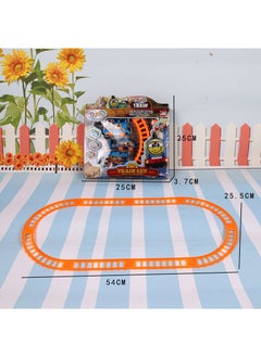 Generic Kids Cartoon Track Train Toy 4-section Smiley rail car 