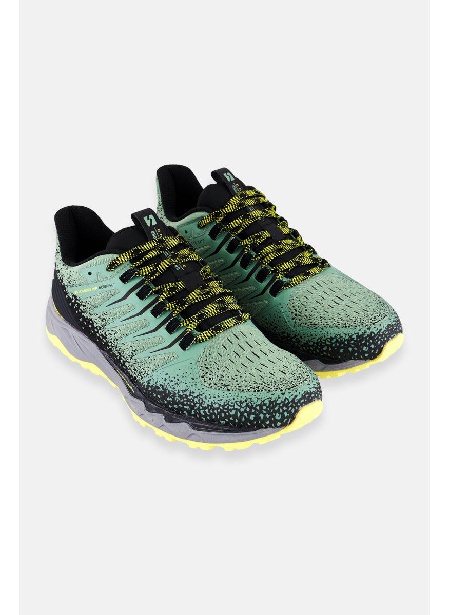 361 Degrees - Women Camino Lace Up Running Shoes, Sage Green - Image 1