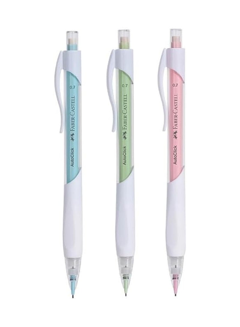 FABER-CASTELL 1-Piece Autoclick Mechanical Pencil 0.7mm Tip With A Pack Of 2B Leads - Image 3