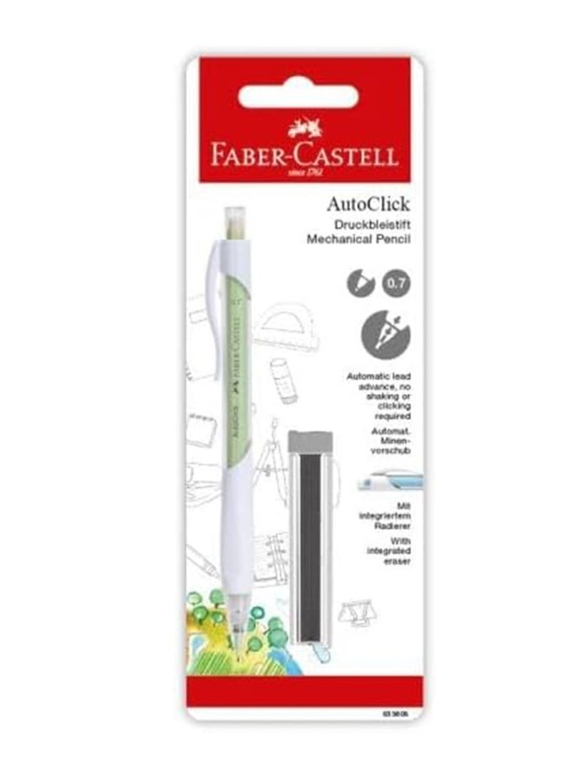 FABER-CASTELL 1-Piece Autoclick Mechanical Pencil 0.7mm Tip With A Pack Of 2B Leads - Image 2