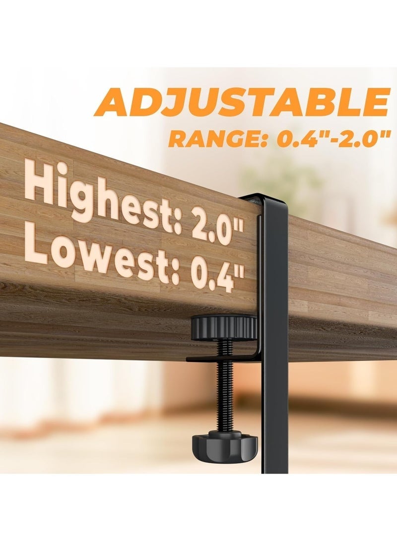 DURKU Under Desk Cable Management Tray, Cable Organizer, Cable Management Box, Cord Organizer for Desk, Under Desk Storage for Office Home - No Drill to Desk Cable Raceway - Image 4