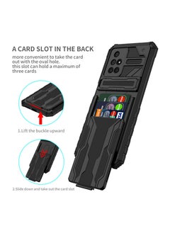 RICOONLINE Shockproof  Protective Cases Cover Compatible for Redmi 10/Redmi 10 Prime Black  - Image 2