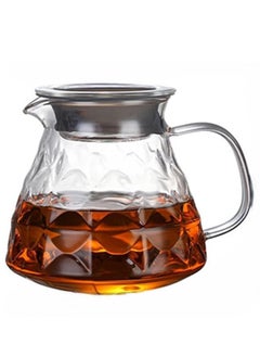 رانك  سيرفر  قهوة 02 V60 زجاجي مزخرف 600 مل  - Image 2