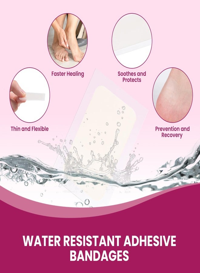 Bukihome Blister Bandages - 20 Count Hydrocolloid Gel Blister Bandages Pads, Bridesmaid Gifts, Small Gifts for Women, Wedding Day Essentials, Hydrocolloid Bridal Emergency Kit - Image 3