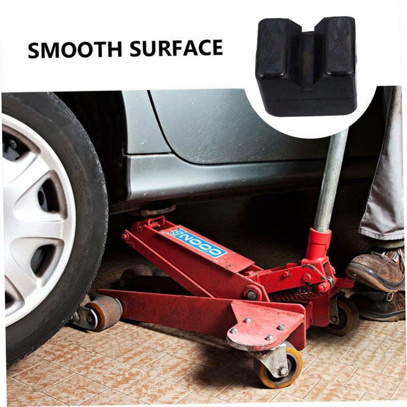 2 Pcs Rubber Jack Pads Non Support Floor Pads For Safe Vehicle Lifting Compression Rubber Car Maintenance Emergency Use - Image 5