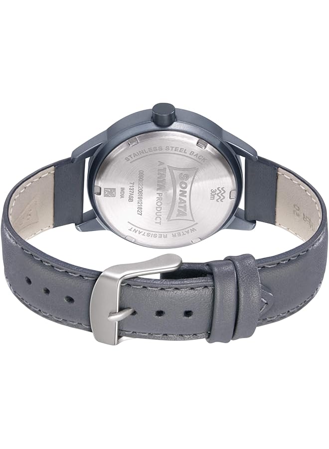 Sonata Nxt Analog Gray Dial Men Watch 7137Al01 7137Al01 - Image 4
