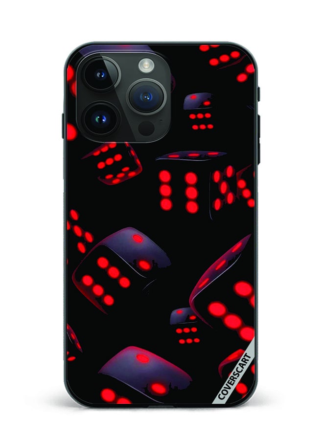 COVERSCART Protective Case Cover For Apple iPhone 12 Pro Max Red And Black Dice Design Multicolour