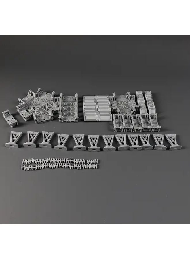 Sci Fi Terrain Set 3D Space Station with Modular Walkways for RPG Tabletop Games - Image 1