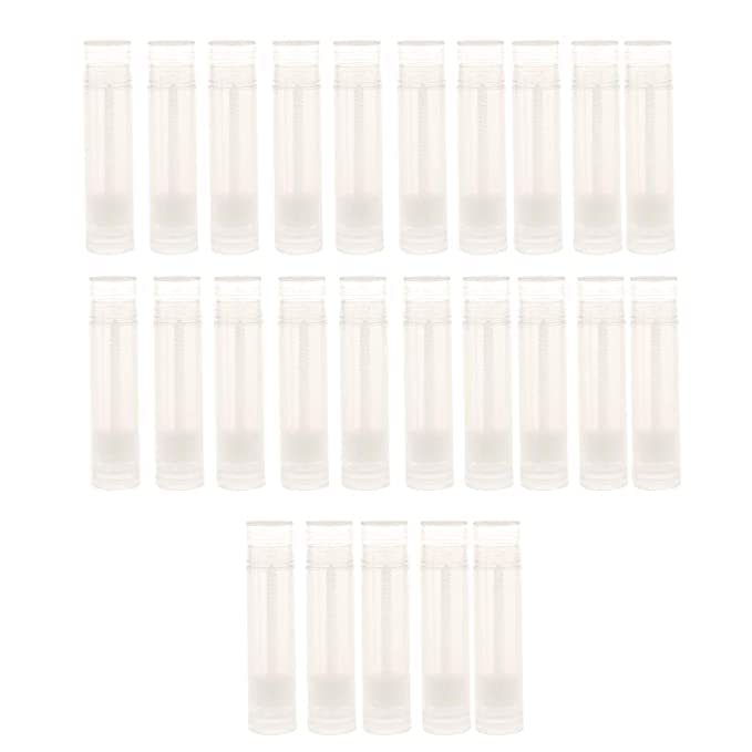M.C. PIPWALA MC PIPWALA Pieces Clear Empty Plastic Lip Gloss Lip Balm Cream Tubes Lipstick Refillable Bottles Cosmetic Containers Set Pack of 25  - Image 1