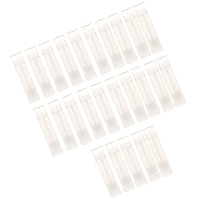 M.C. PIPWALA MC PIPWALA Pieces Clear Empty Plastic Lip Gloss Lip Balm Cream Tubes Lipstick Refillable Bottles Cosmetic Containers Set Pack of 25  - Image 2