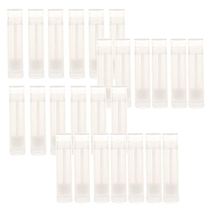 M.C. PIPWALA MC PIPWALA Pieces Clear Empty Plastic Lip Gloss Lip Balm Cream Tubes Lipstick Refillable Bottles Cosmetic Containers Set Pack of 25  - Image 3