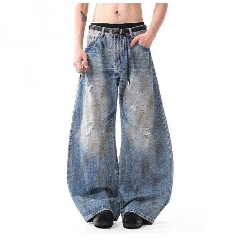 Unisex Casual Daily Denim Jeans - Image 2