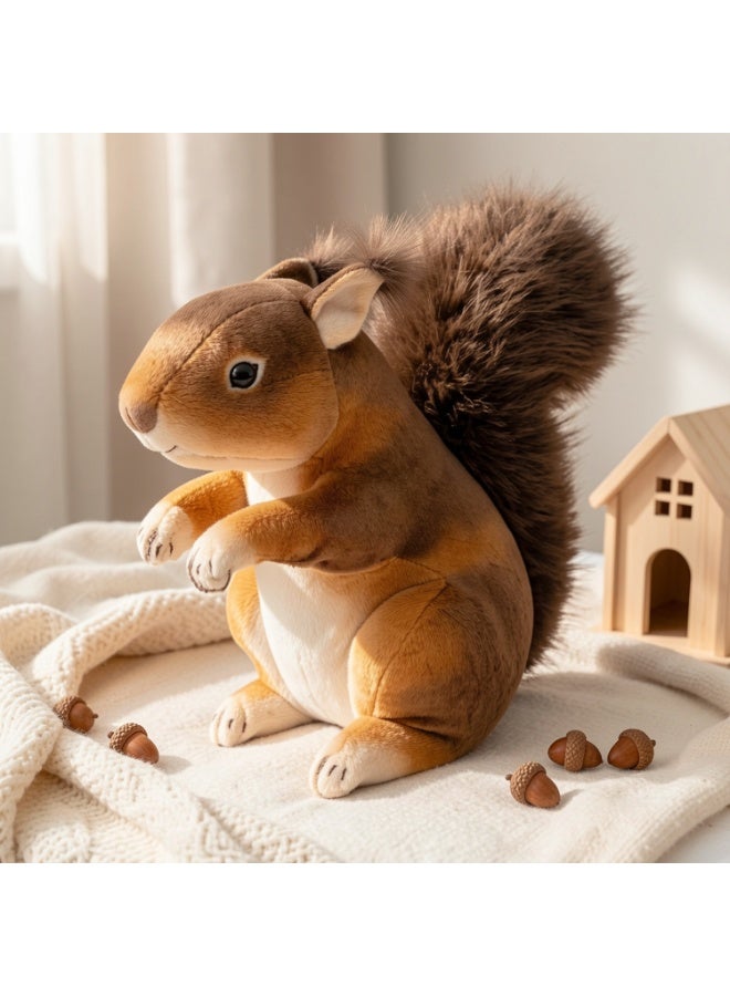 Realistic Squirrel Plush Toy, Soft And Durable Squirrel-Shaped Pet Doll, Safe And Chew-Resistant, Suitable As A Holiday, Birthday And Christmas Gift. - Image 4