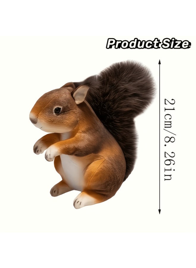 Realistic Squirrel Plush Toy, Soft And Durable Squirrel-Shaped Pet Doll, Safe And Chew-Resistant, Suitable As A Holiday, Birthday And Christmas Gift. - Image 3