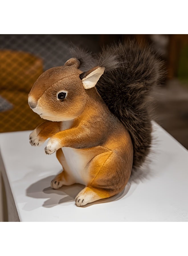 Realistic Squirrel Plush Toy, Soft And Durable Squirrel-Shaped Pet Doll, Safe And Chew-Resistant, Suitable As A Holiday, Birthday And Christmas Gift. - Image 5