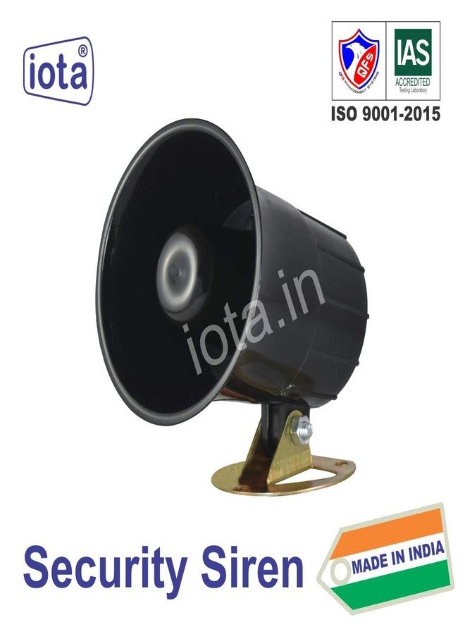 iota CAP123, 12V DC -115 dB ABS Hooter Alarm for Security, Loud Sound (300-400 m, Medium, Black) - Image 3