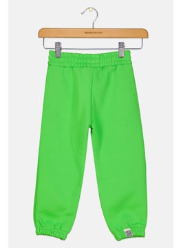 The Giving Movement Kids Boy Brand Logo Jogger Pants, Green  - Image 2
