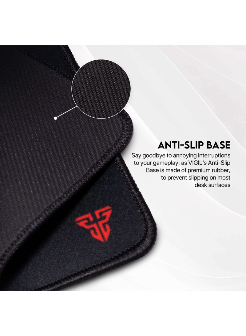 FANTECH VIGIL MP296 Mousepad Speed Surface – Gaming Desk Mat  (250 x 210 x 3mm )  – Edge Sewing  , Anti-Fray Edge Stitching , Anti-slip base | Black - Image 4