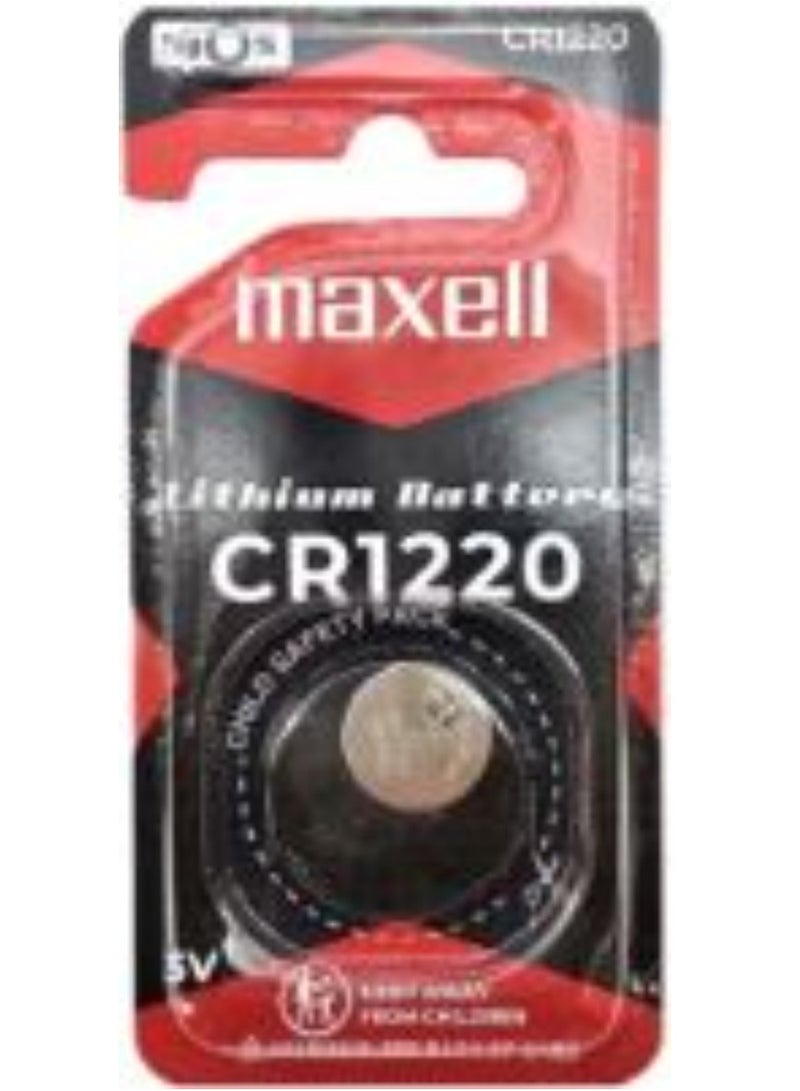 ماكسل 1 قطعة-ماكسل CR1220 بطارية ليثيوم 3 فولت يابانية