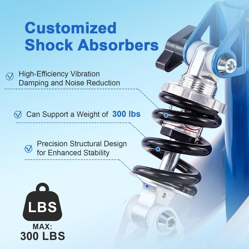 BlessReach Knee Scooter Steerable Knee Walker Deluxe Medical Scooter for Foot Injuries Adult Compact Crutches,Supports Up to 300 lbsï¼ˆBlueï¼‰ - Image 2
