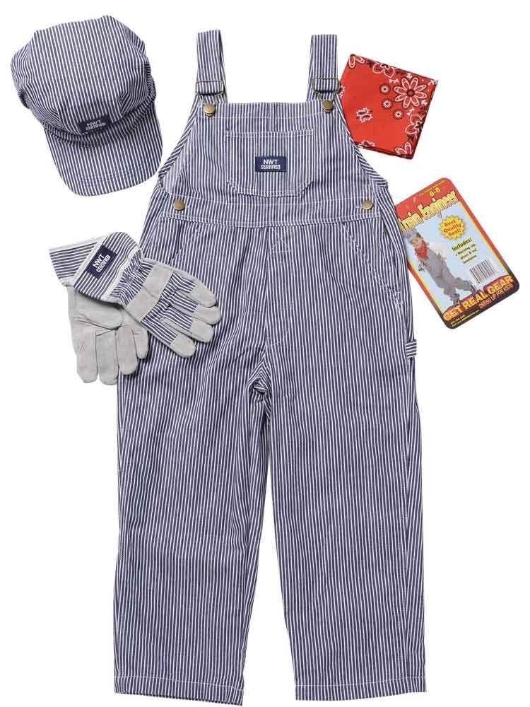 Aeromax Jr. Train Engineer Suit with Cap and Accessories, Size 4/6 - Image 2